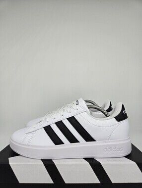 adidas Women's Grand Court 2.0 White Black Shoes Size 10